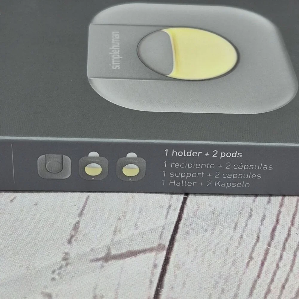 SimpleHuman Odorsorb Pod‎ Starter Pack 1 Holder + 2 Pods Odor Neutralizer Sealed